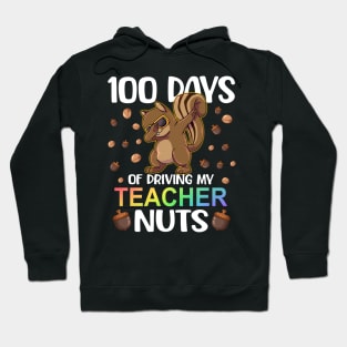 dabbing Squirrel 100th day of school Hoodie